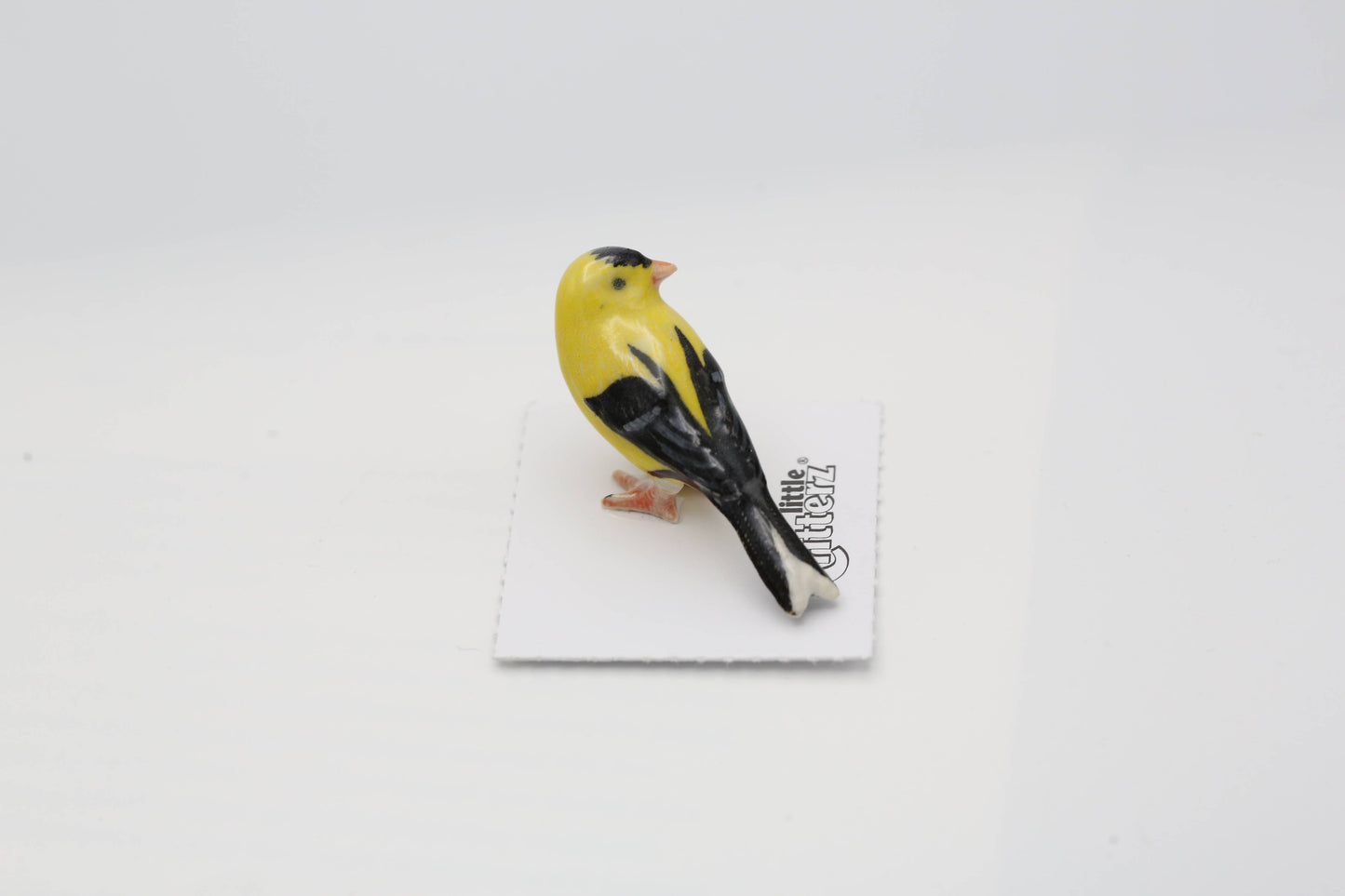 Little Critterz Porcelain Miniature - "Bounce" Goldfinch