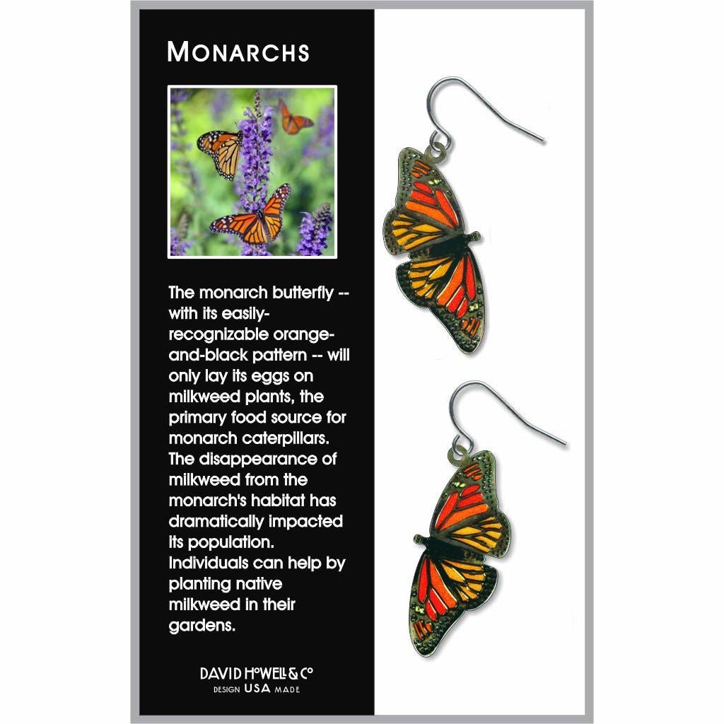 Boxed Jewelry - Monarchs - Giclee Print Earrings