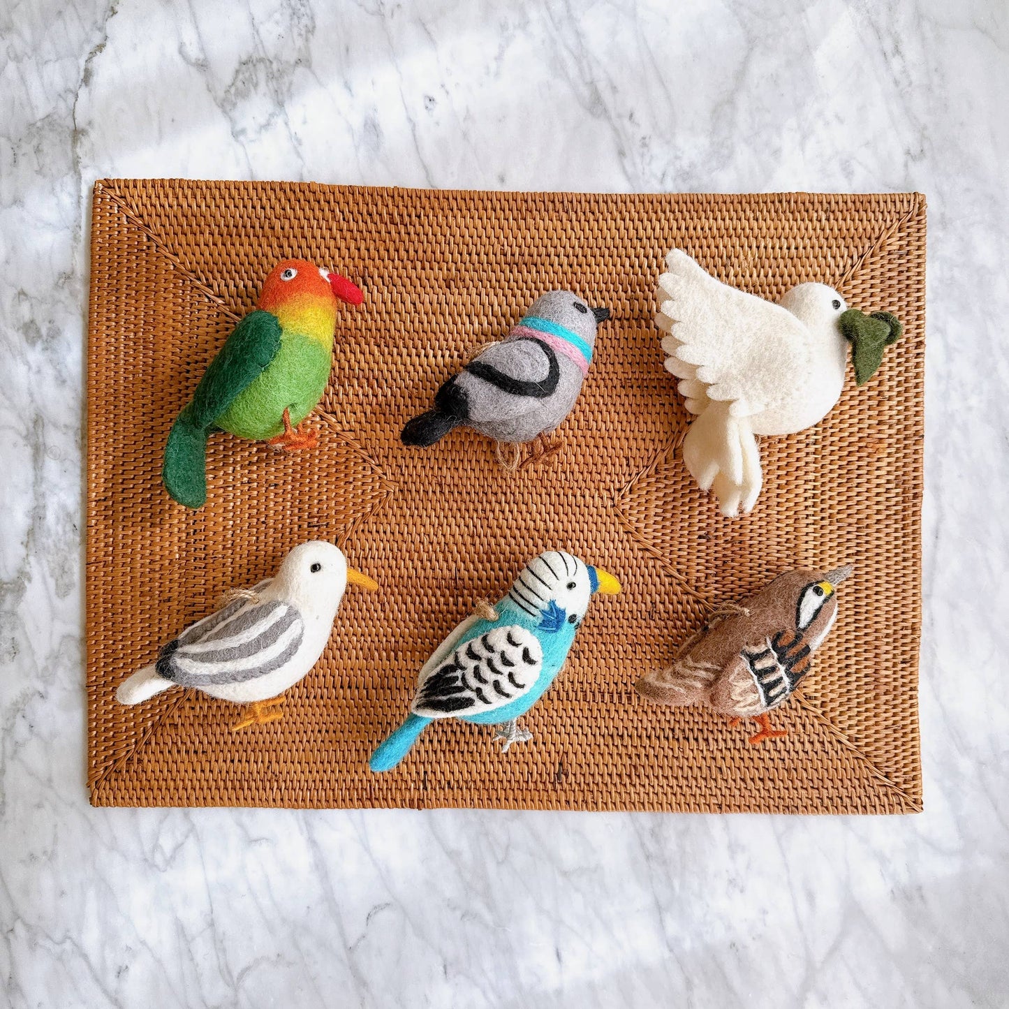 Ornament - Felted Dove