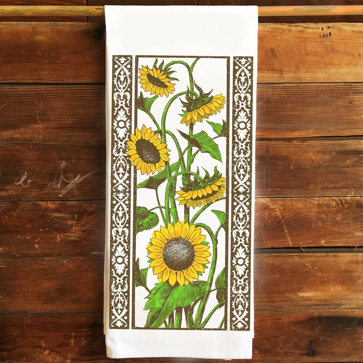 Flour Sack Tea Towel - Sunflowers