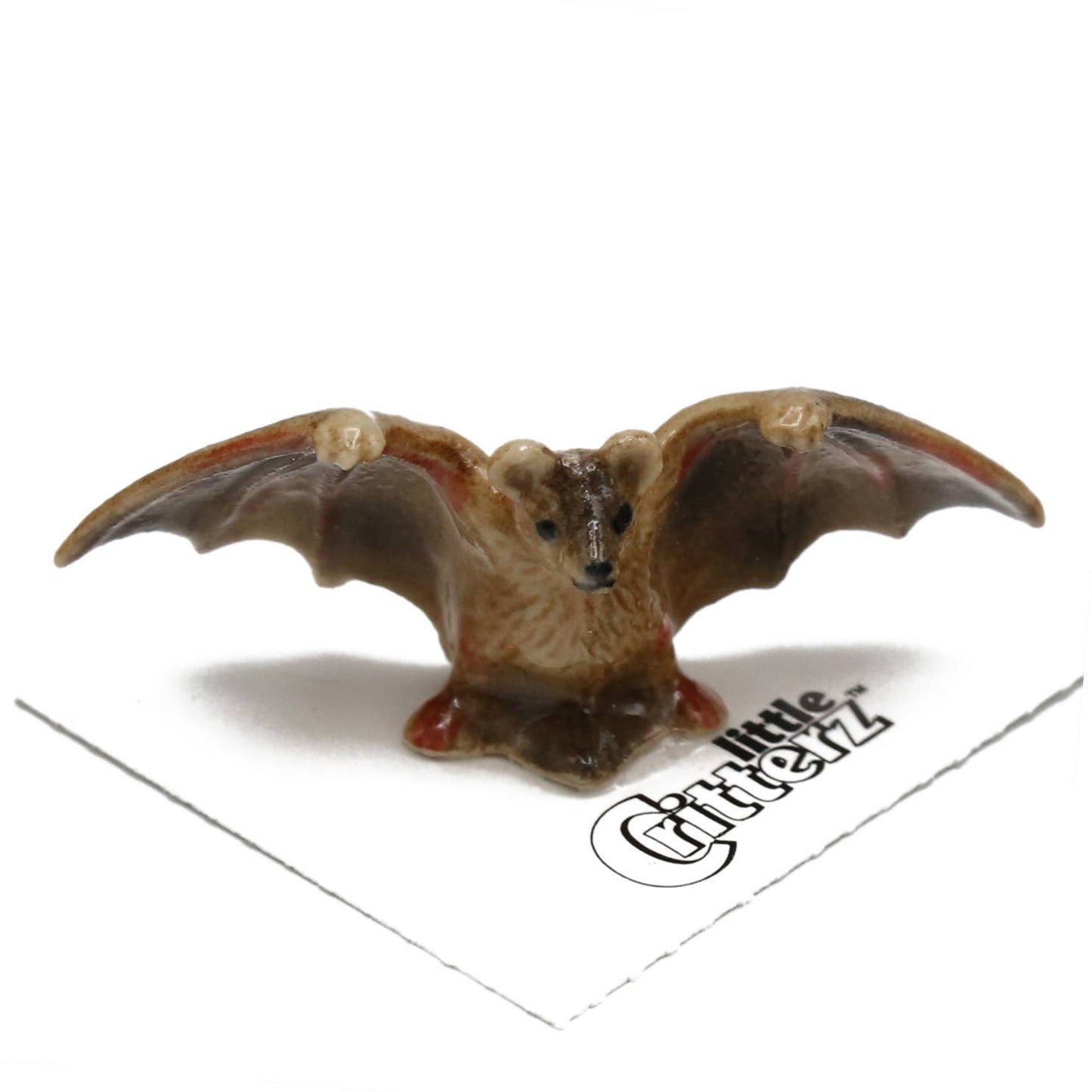 Little Critterz Porcelain Miniature - "Pulse" Brown Bat