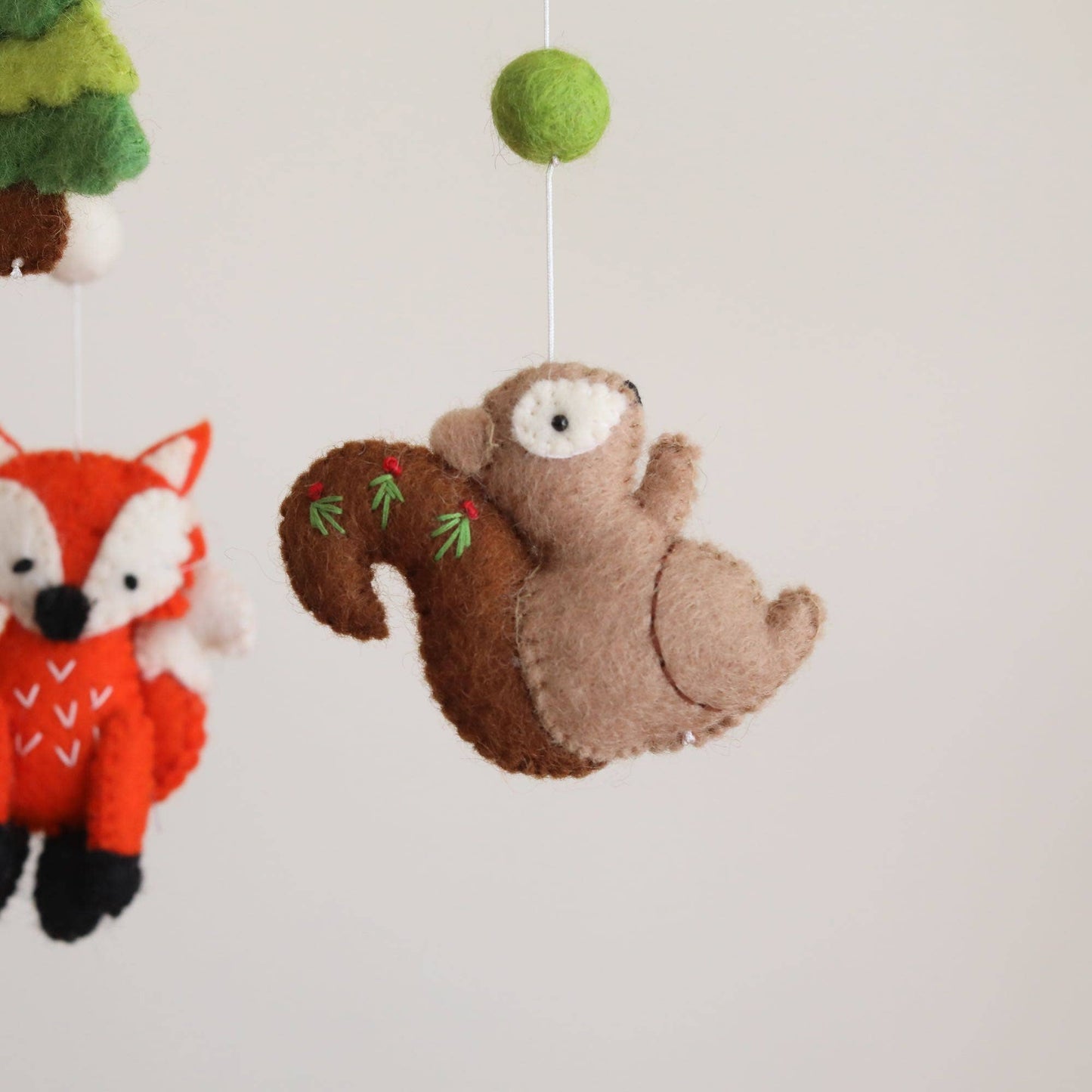 Felted Mobile - Woodland Animal (2nd version)