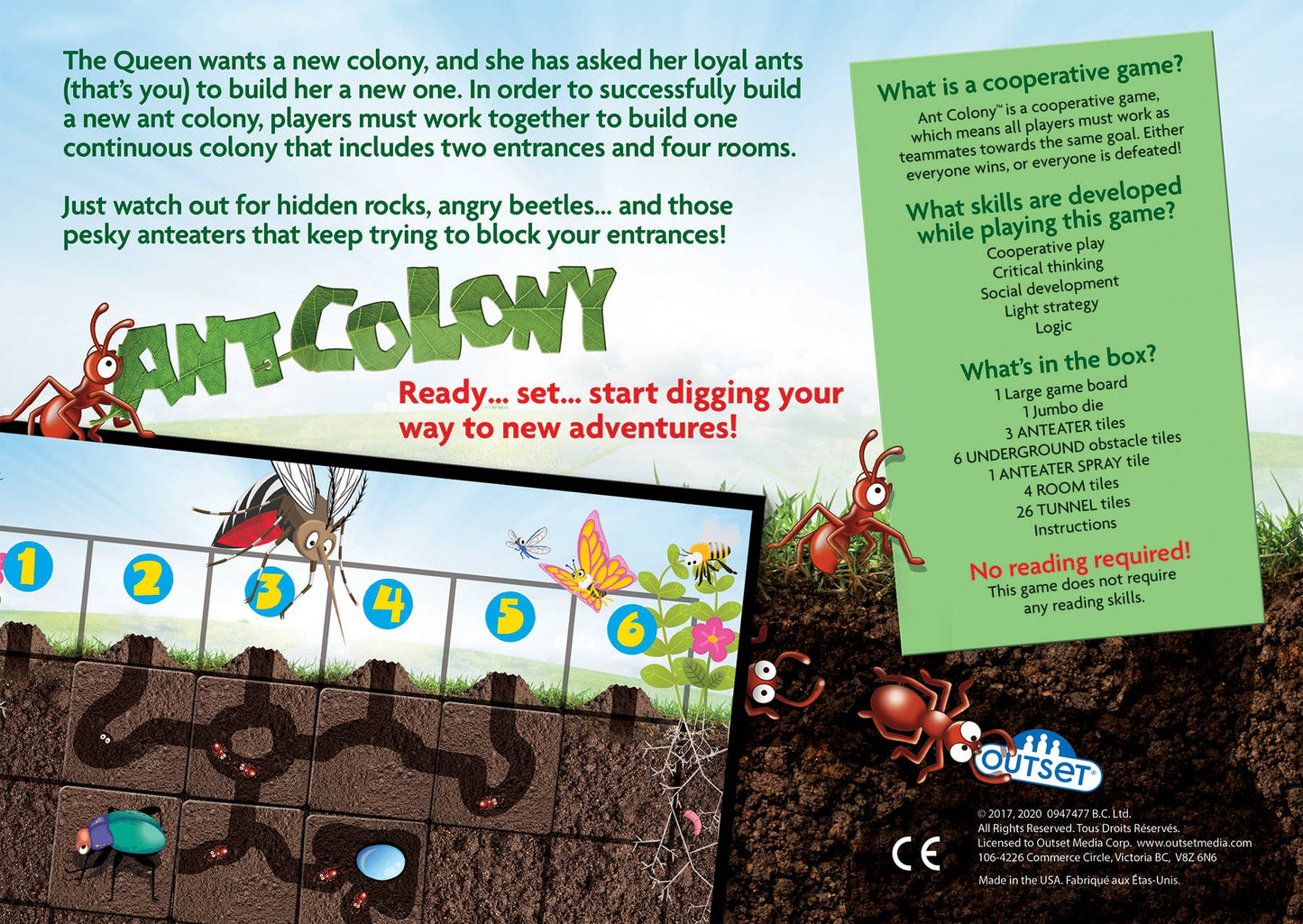 Game - Ant Colony: A Cooperative Adventure Board Game
