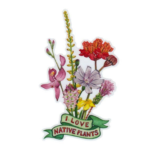 Sticker - I Love Native Plants