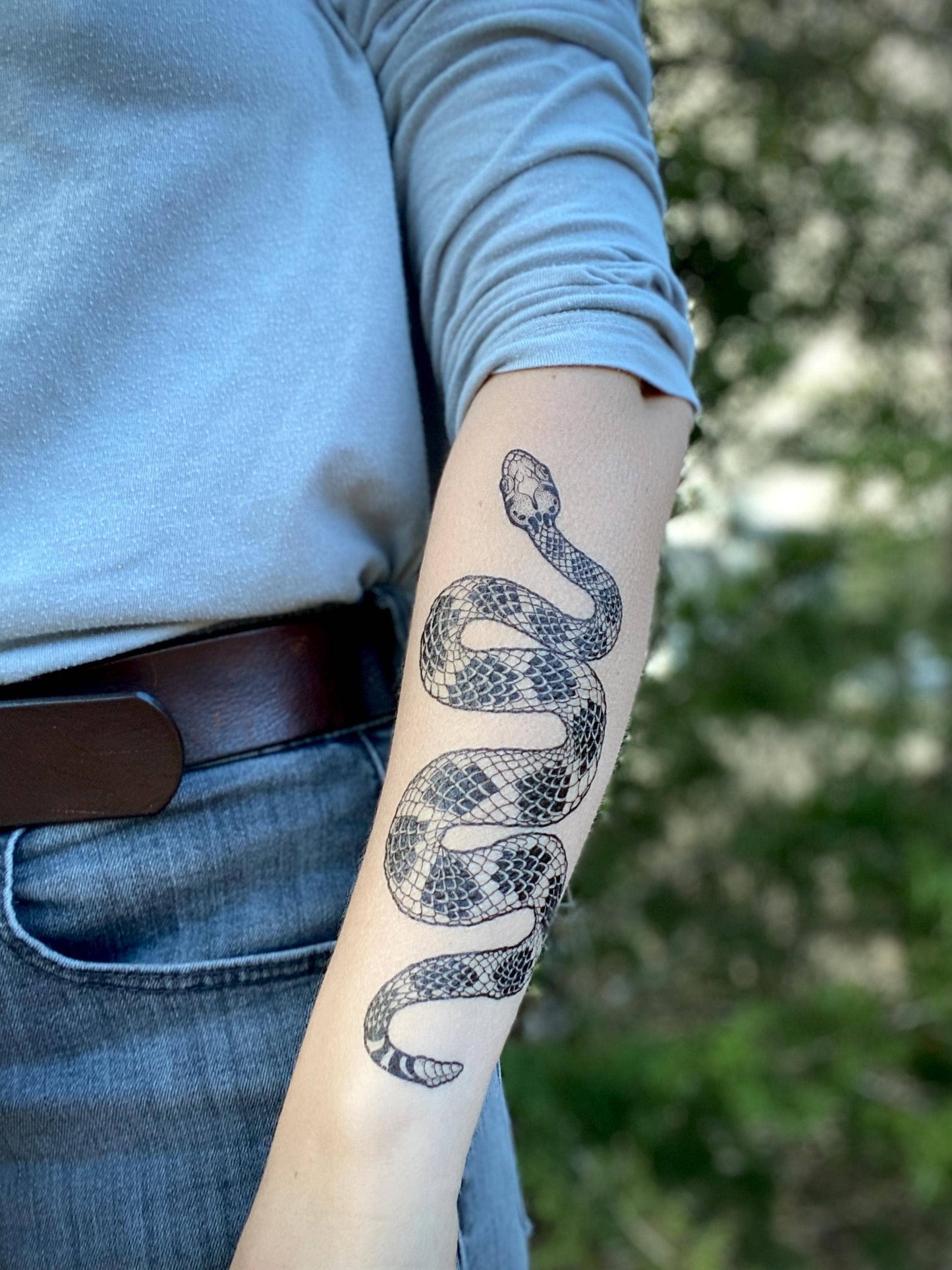 Temporary Tattoo - Rattlesnake (1 Pack)