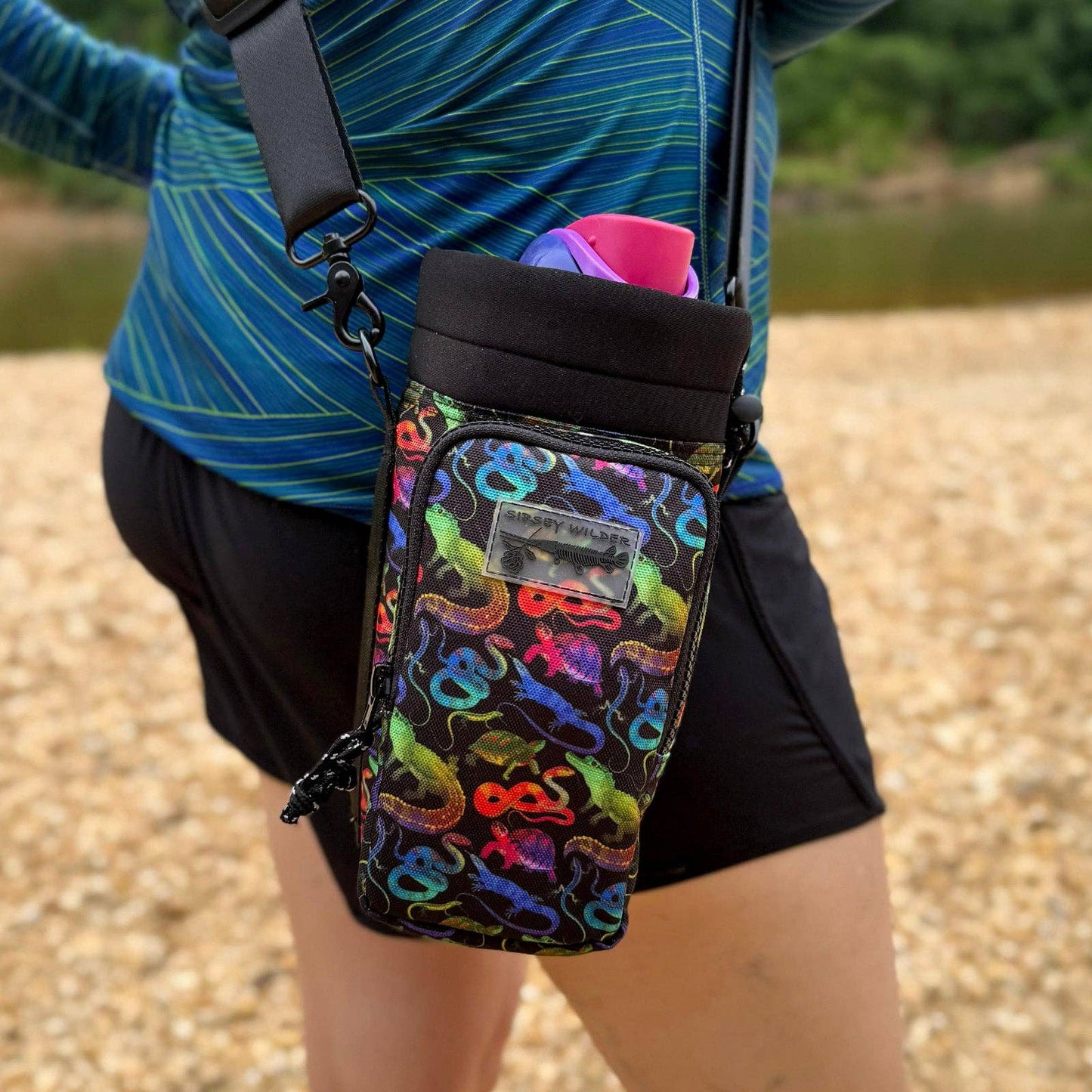 Water Bottle Carrier - Reptile Rave