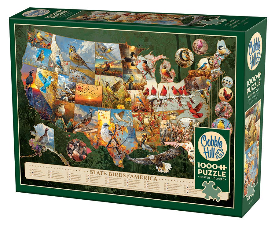 Puzzle - State Birds of America (1000-Piece)