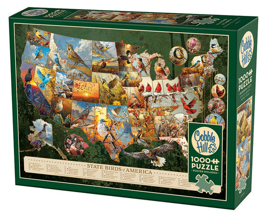 Puzzle - State Birds of America (1000-Piece)