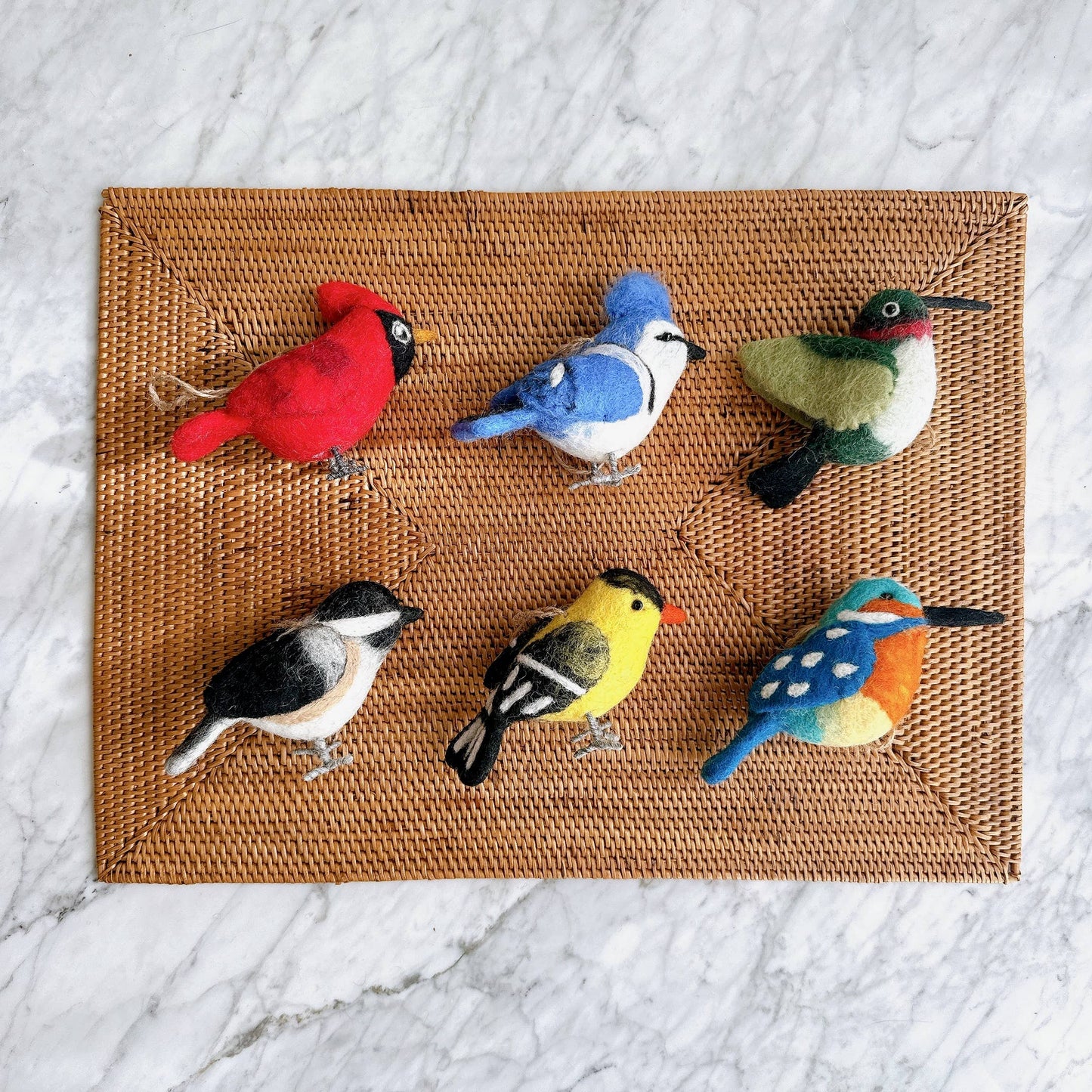Ornament - Felted Blue Jay