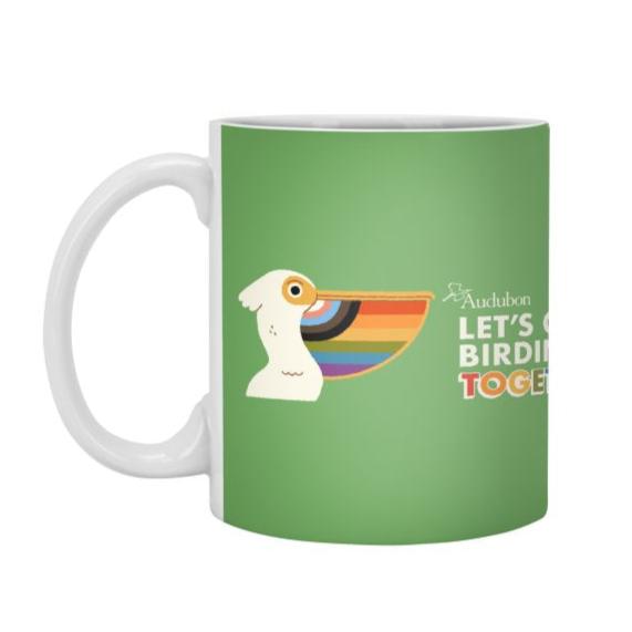 Mug - Ceramic - Audubon Let's Go Birding Together Green (2022)