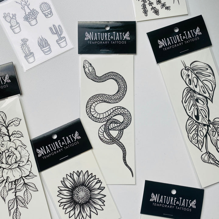 Temporary Tattoo - Garden Snake (1 pack)