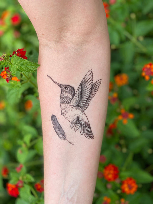 Temporary Tattoo - Hummingbird (1 pack)