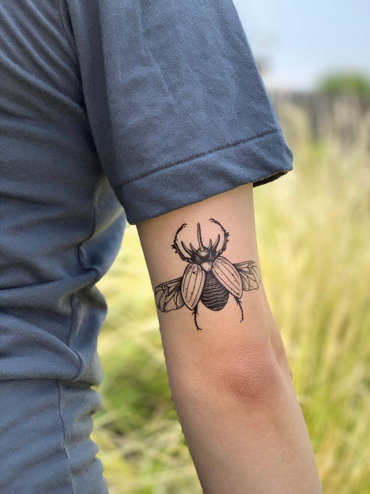 Temporary Tattoo - Rhinoceros Beetle (1 pack)