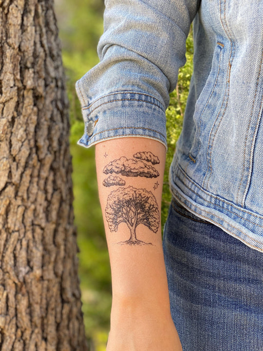 Temporary Tattoo - Live Oak Sky (1 pack)