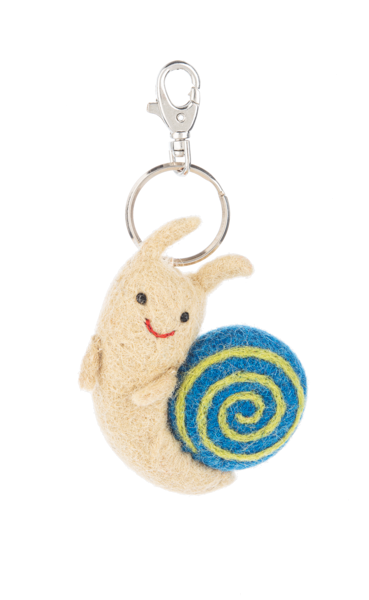 Felt Keychain - Snail