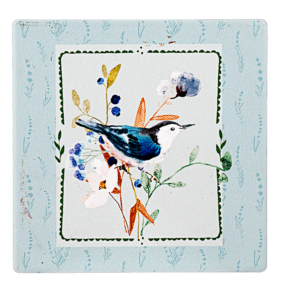 Coasters - Birdsong Ceramic/Cork Coasters (Set of 4)