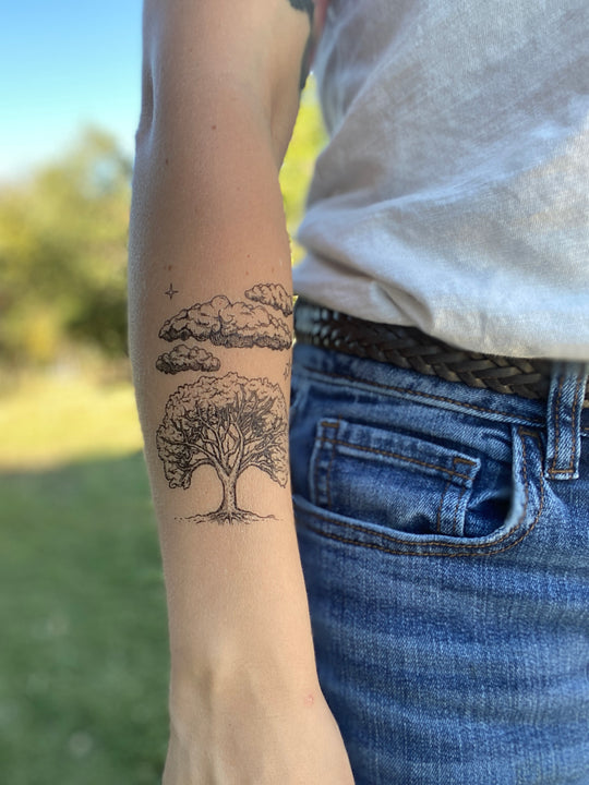 Temporary Tattoo - Live Oak Sky (1 pack)