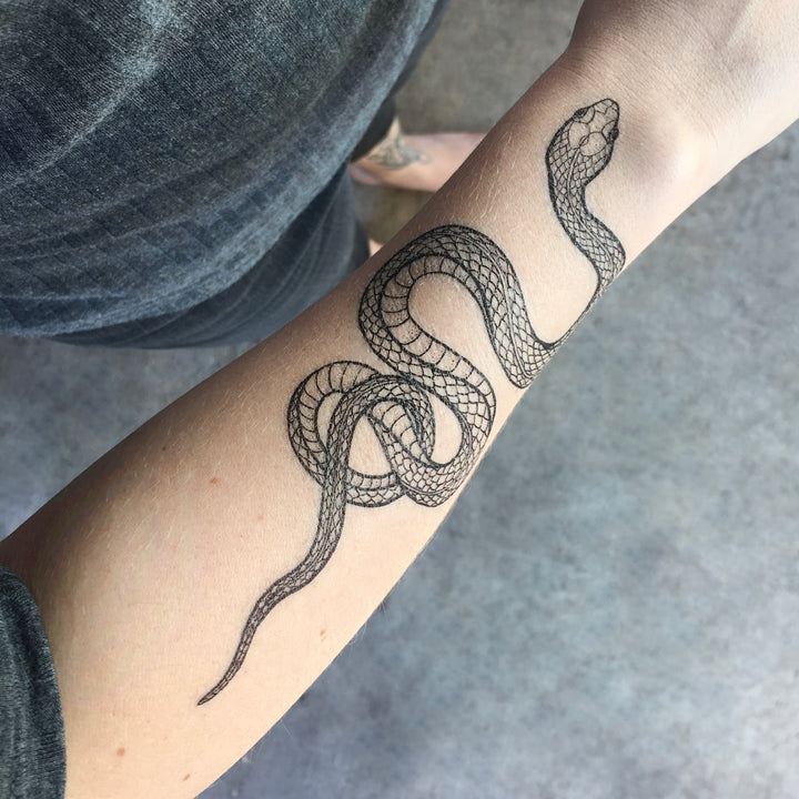 Temporary Tattoo - Garden Snake (1 pack)