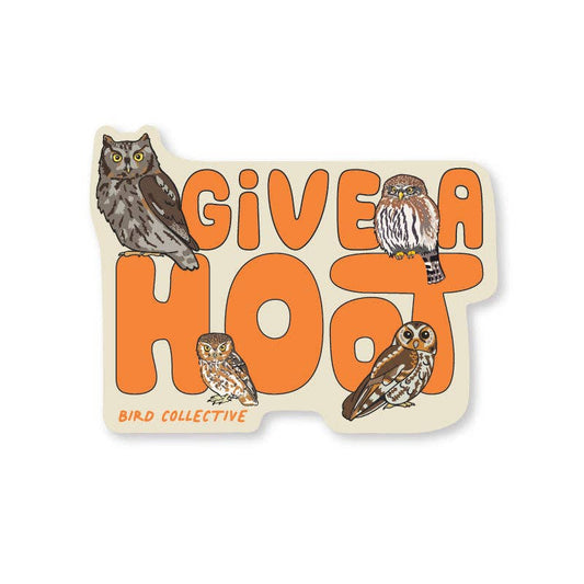 Sticker - "Give a Hoot" Owl