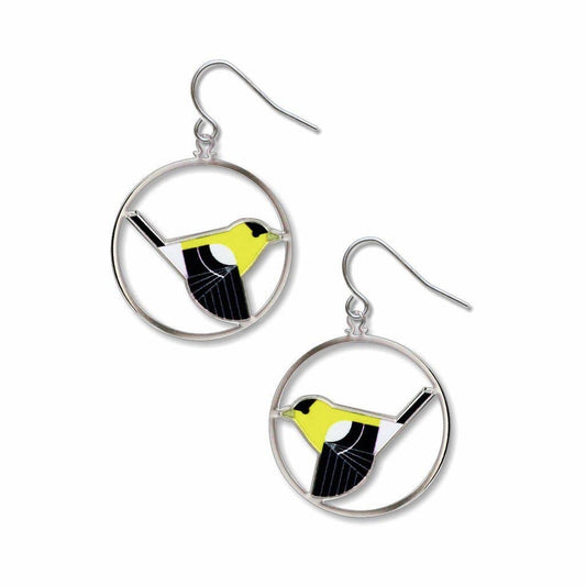 Boxed Jewelry - Charley Harper's Goldfinch Earrings