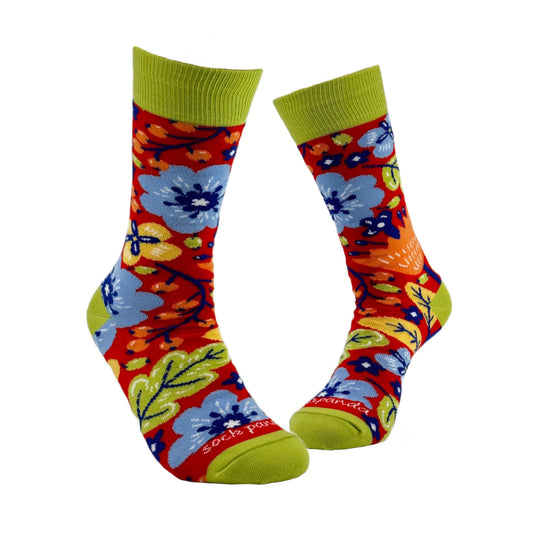 Socks - Adult Medium - Exotic Flowers