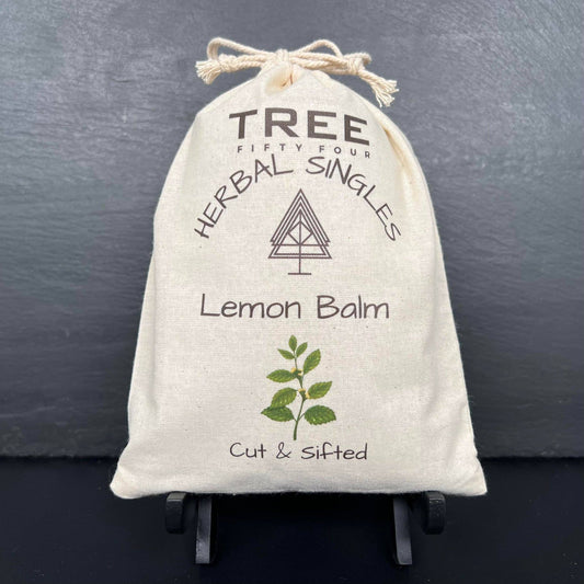 Loose Tea in Drawstring Sachet - Tree Fifty Four - Lemon Balm (3oz)