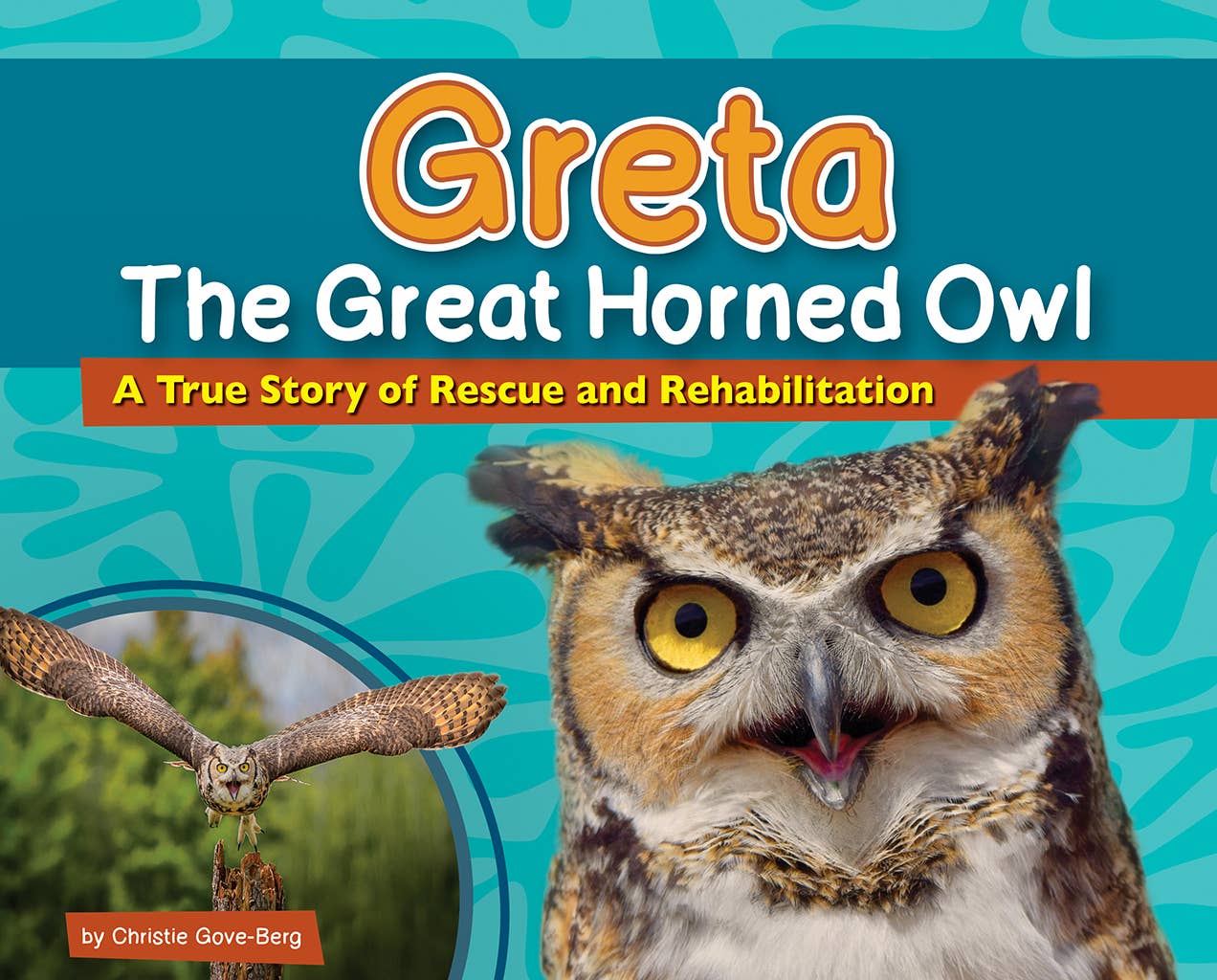 Book - Greta the Great Horned Owl: A True Story of Rescue and Rehabilitation (Wildlife Rescue Stories) by Christie Gove-Berg (Hardback)