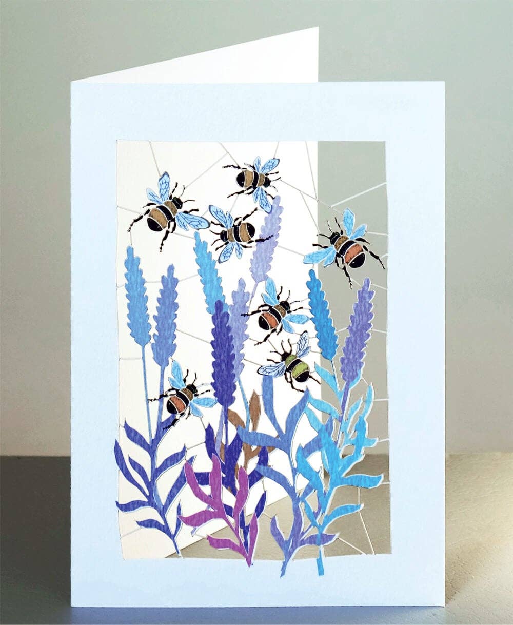 Greeting Card - Laser Cut & Frameable - Save the Bees (Single Card)