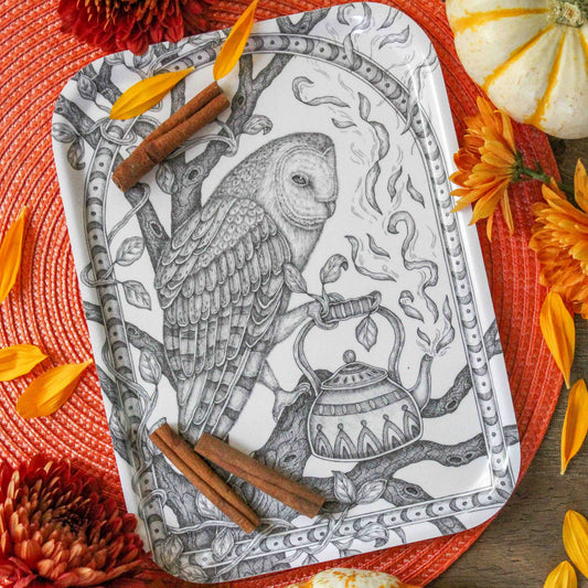 Birch Tray - Mackenzie Myrick - Twilight Tea | Owl