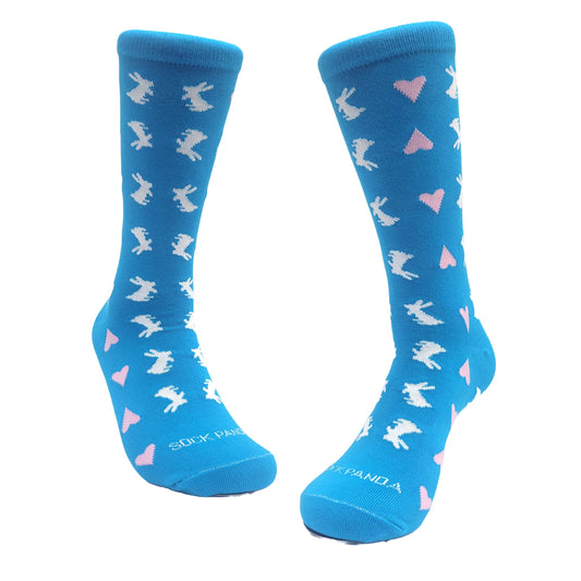 Socks - Adult Medium - Rabbits and Hearts