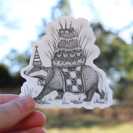 Sticker - Mackenzie Myrick - Birthday Badger