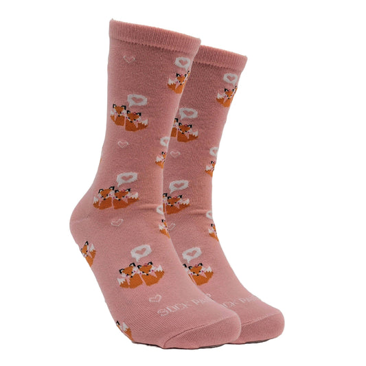 Socks - Adult Medium - Love Foxes