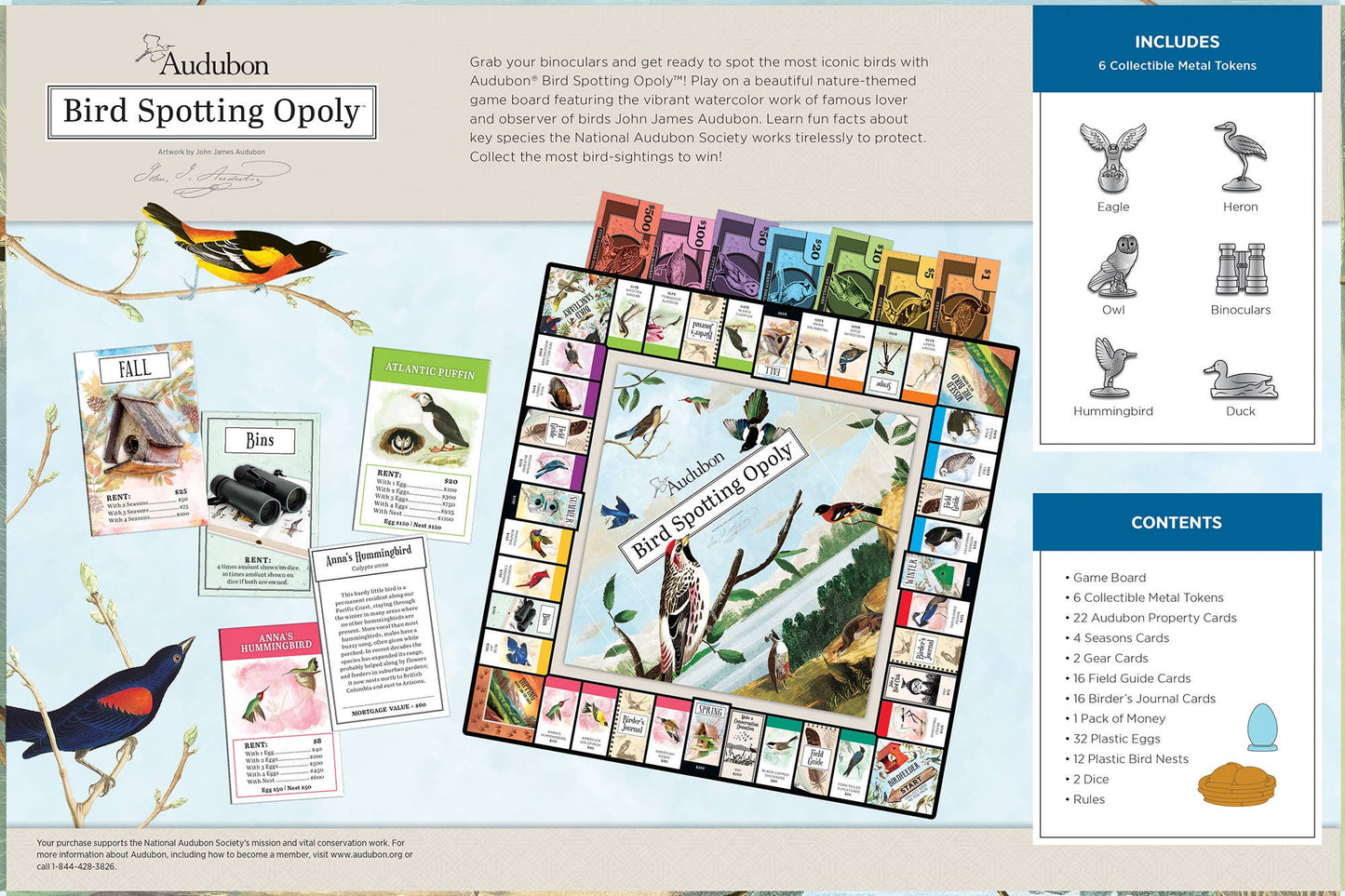 Games - Bird Spotting Opoly (Audubon)