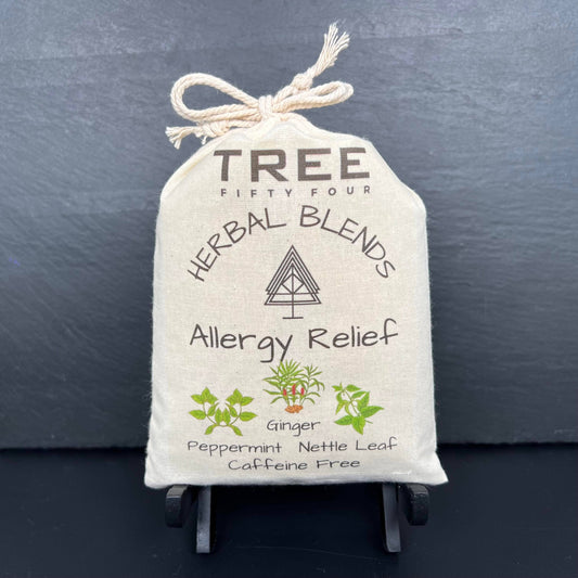 Loose Tea in Drawstring Sachet - Tree Fifty Four - Allergy Relief Herbal Tea Blend (3oz)