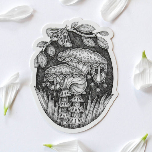 Sticker - Mackenzie Myrick - Midsummer Mushroom: Chanterelle