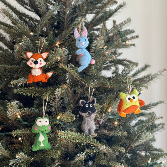 Holiday - Felt Ornaments - Woodland Animals