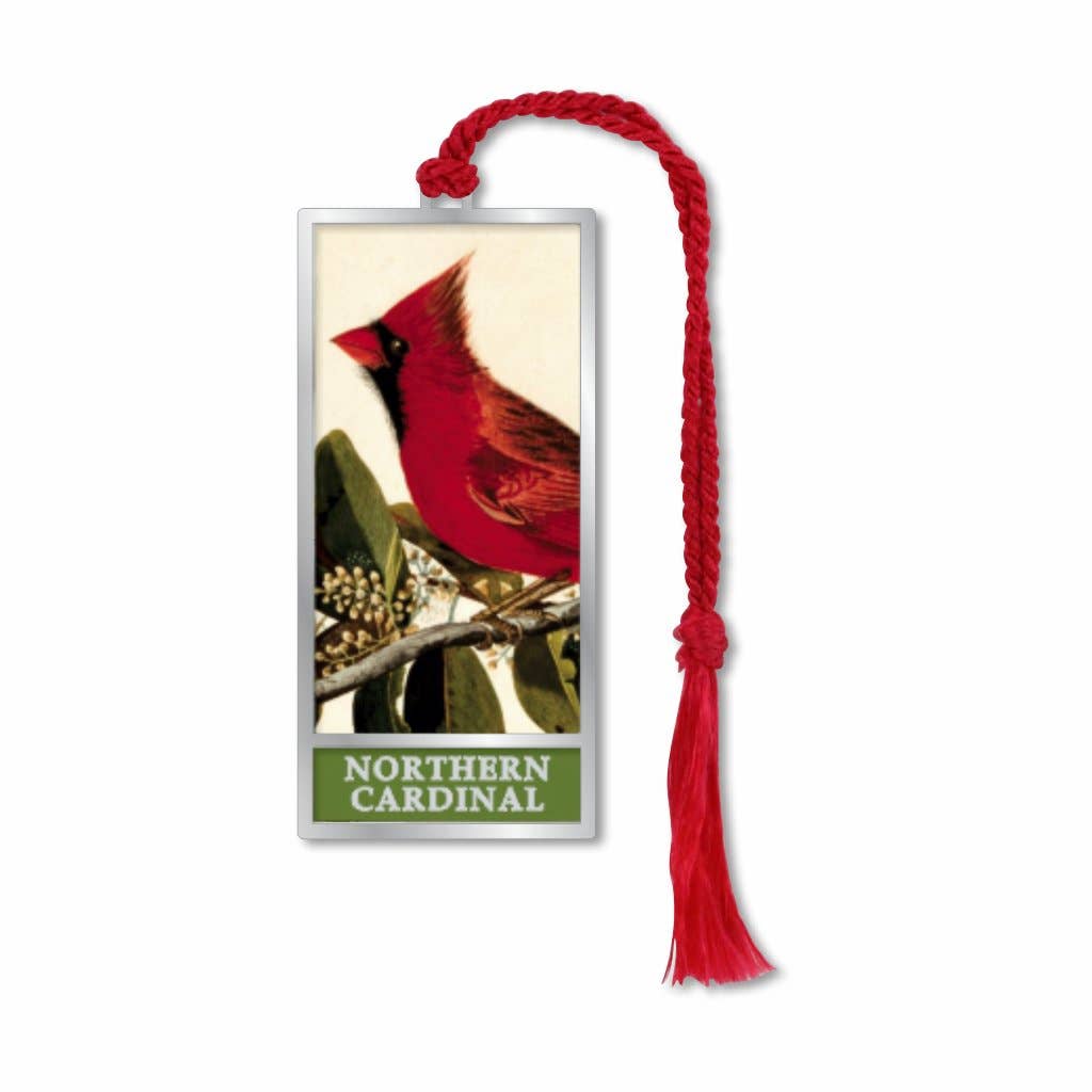 Bookmark - Audubon's Northern Cardinal Metal Bookmark