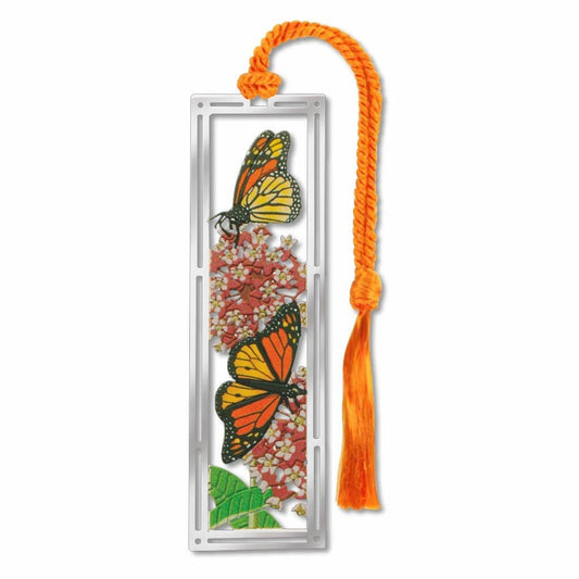 Bookmark - Monarch Butterfly & Milkweed Metal Bookmark