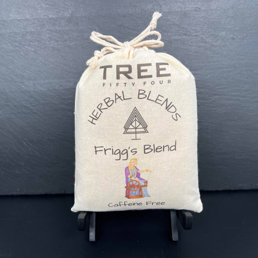 Loose Tea in Drawstring Sachet - Tree Fifty Four - Frigg's Herbal Tea Blend (3oz)