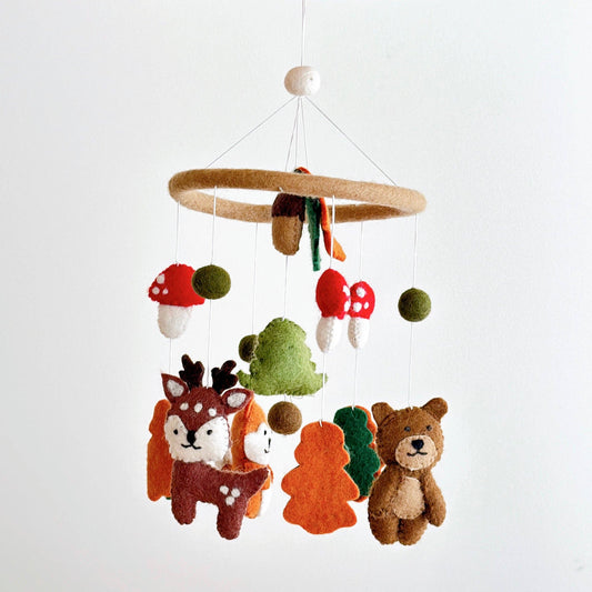 Felted Mobile - Woodland Animals