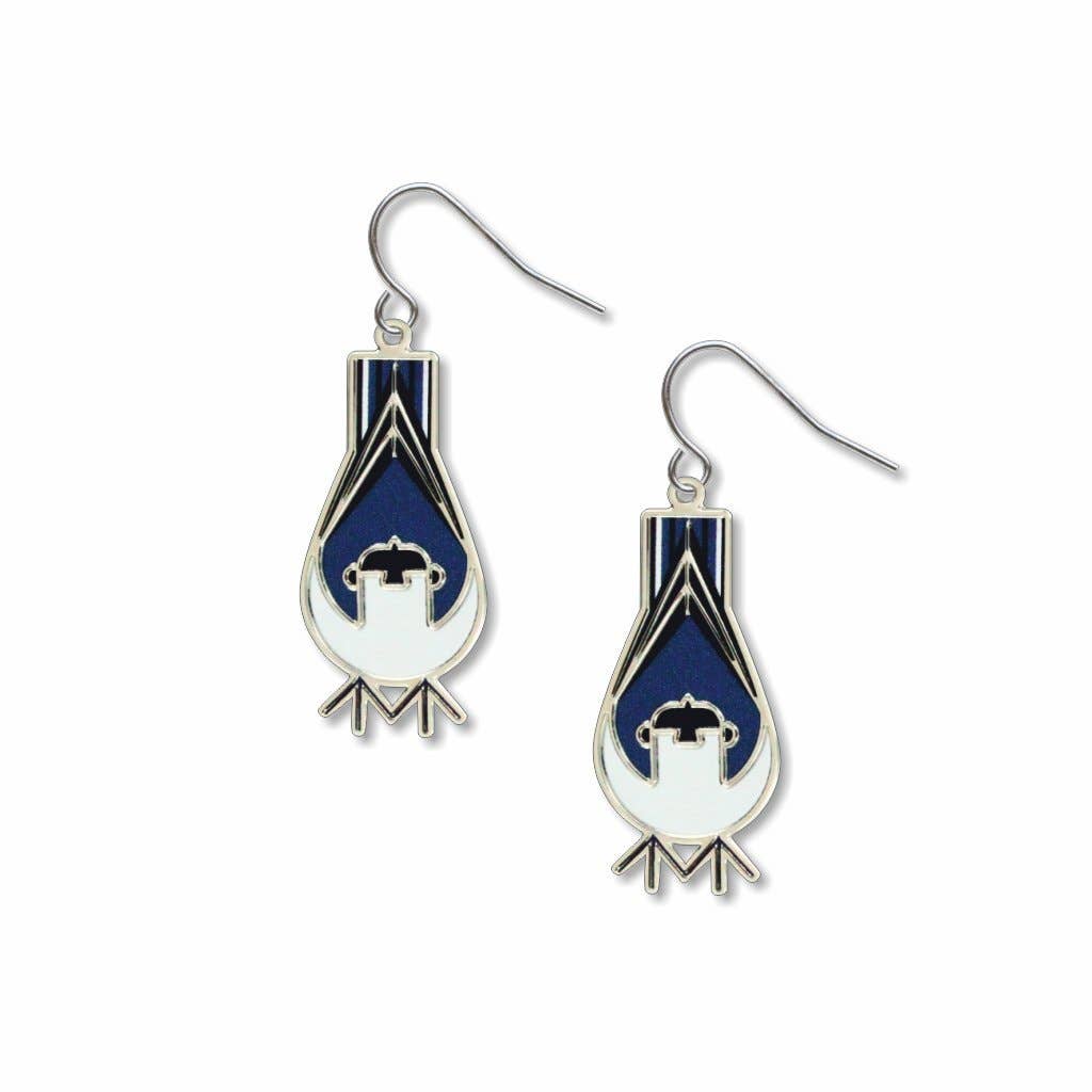 Boxed Jewelry - Charley Harper's Nuthatch Earrings