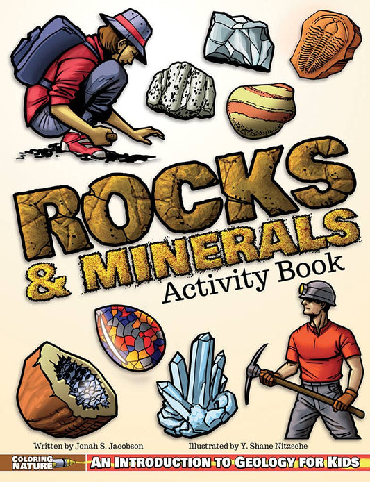 Book - Rocks & Minerals Activity Book: An Introduction to Geology for Kids (Coloring Nature) by Jonah S. Jacobson (Paperback)