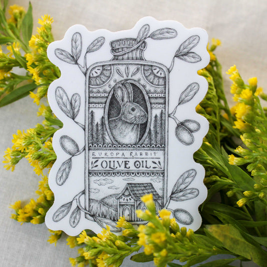 Sticker - Mackenzie Myrick - Europa Rabbit Olive Oil