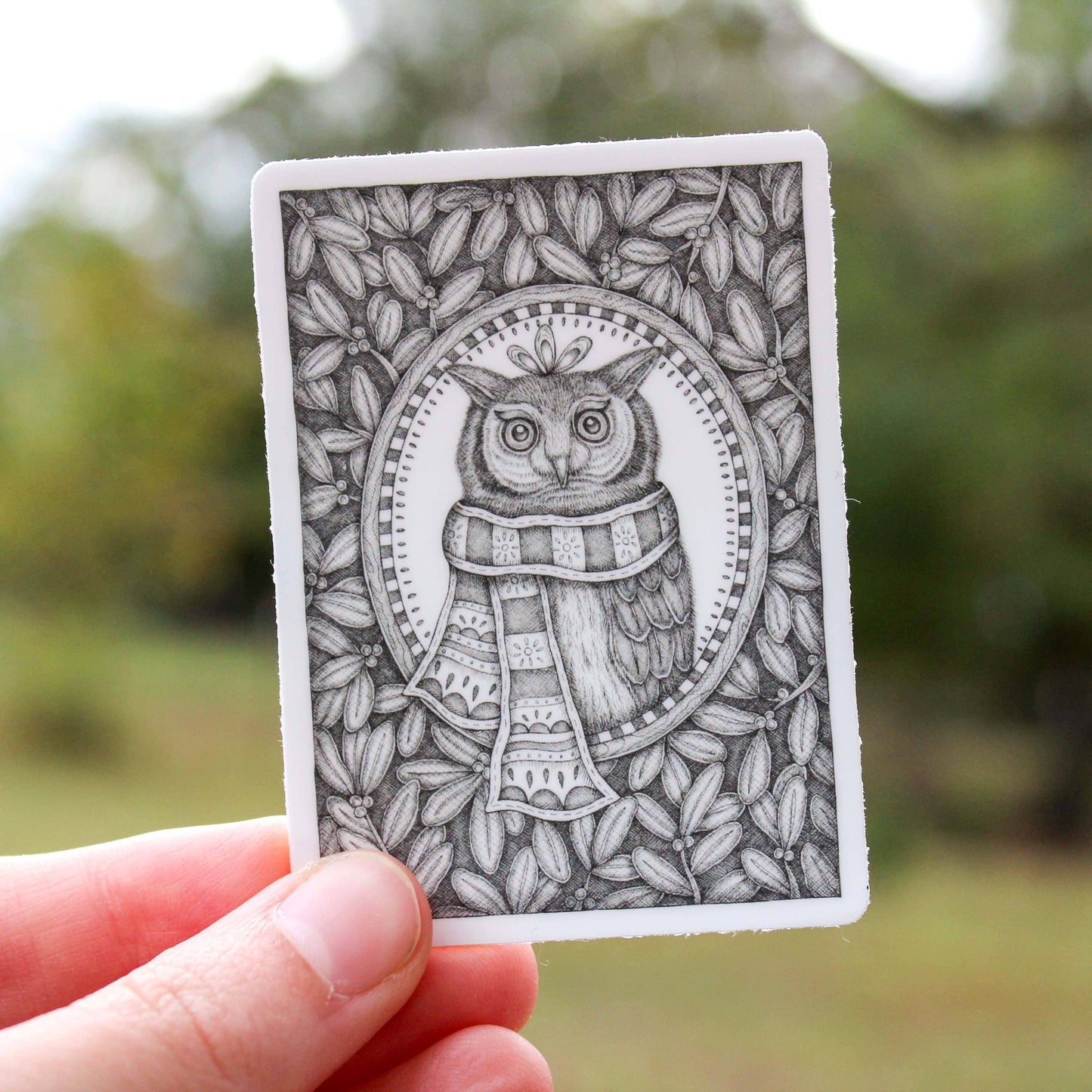 Sticker - Mackenzie Myrick - Mr. Ichabod | Winter Owl