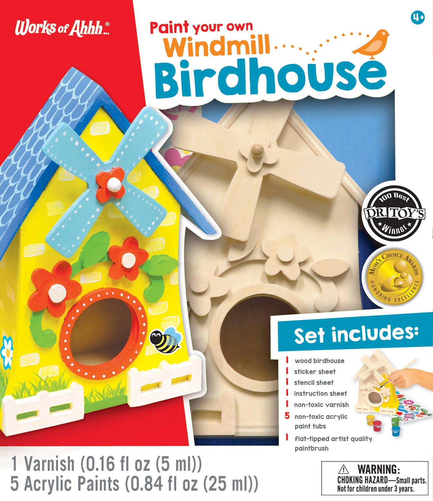 Kid Activities - Windmill Birdhouse Wood Paint Kit